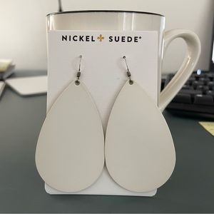 Nickel & Suede Leather Earrings